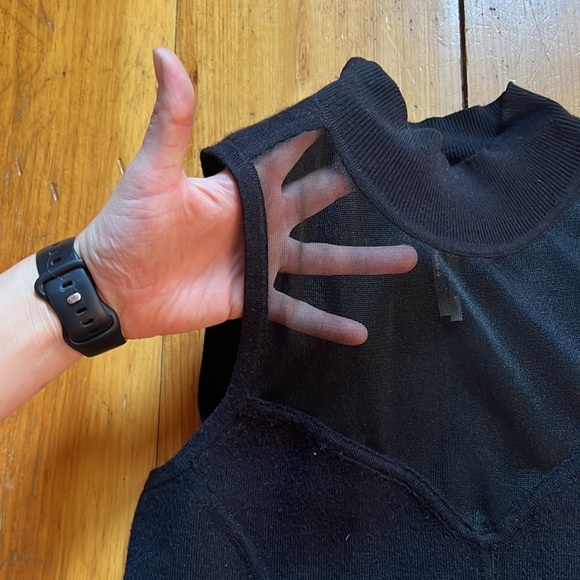 Anthropologie Sweater Tank w/ Mesh Small - Picture 2 of 4